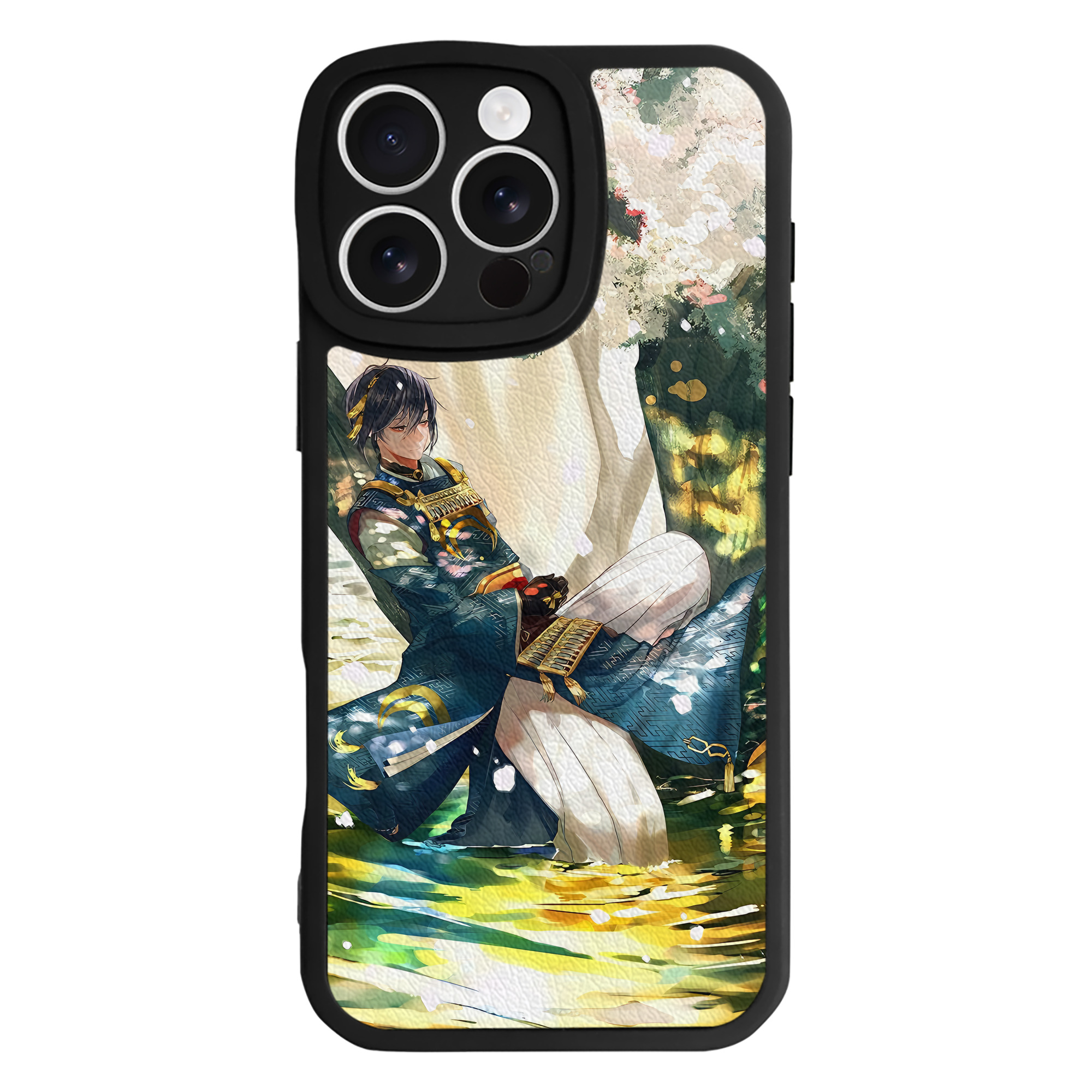 （画像用） 刀剣乱舞 Touken Ranbu 【iPhone 16シリーズ対応】シリコンスマホケース（レザー調） 材質：シリコン